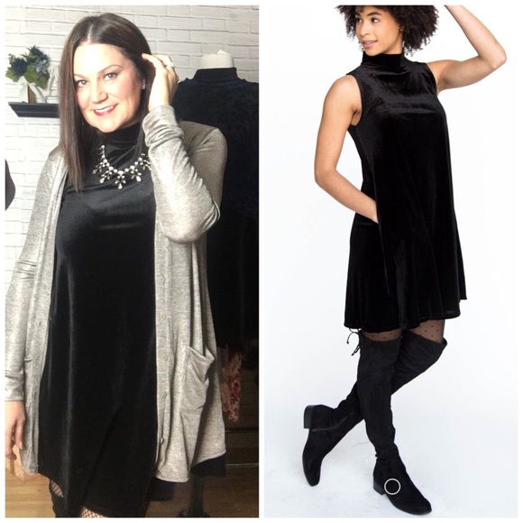 Agnes & Dora Tops - Take 50% off Agnes & Dora Black Velvet Swing Tunic
